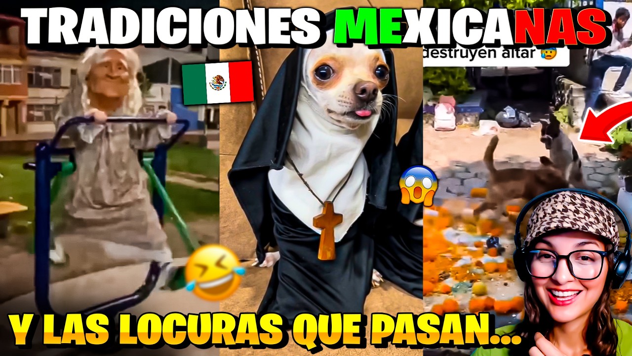 COSAS que SOLO pasan en TRADICIONES MEXICANAS 🇲🇽🤣😱 *no lo puedo creer* | Venezolana Reacciona