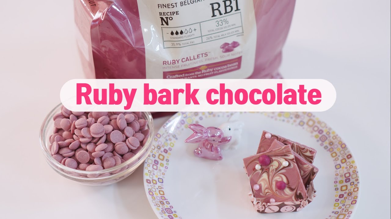 색소없이 핑크색 바크초콜릿만들기 ㅣ루비초콜릿바크 ㅣ Ruby bark chocolate l 쇼콜라티에와 수제초콜릿만들기레시피