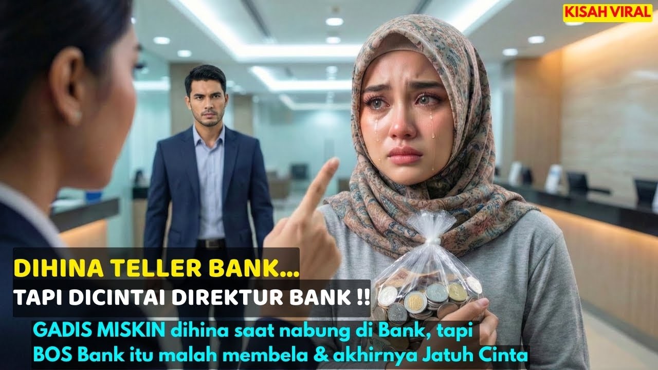 GADIS MISKIN dihina saat nabung di Bank, tapi BOS Bank itu malah membela dan akhirnya Jatuh Cinta.