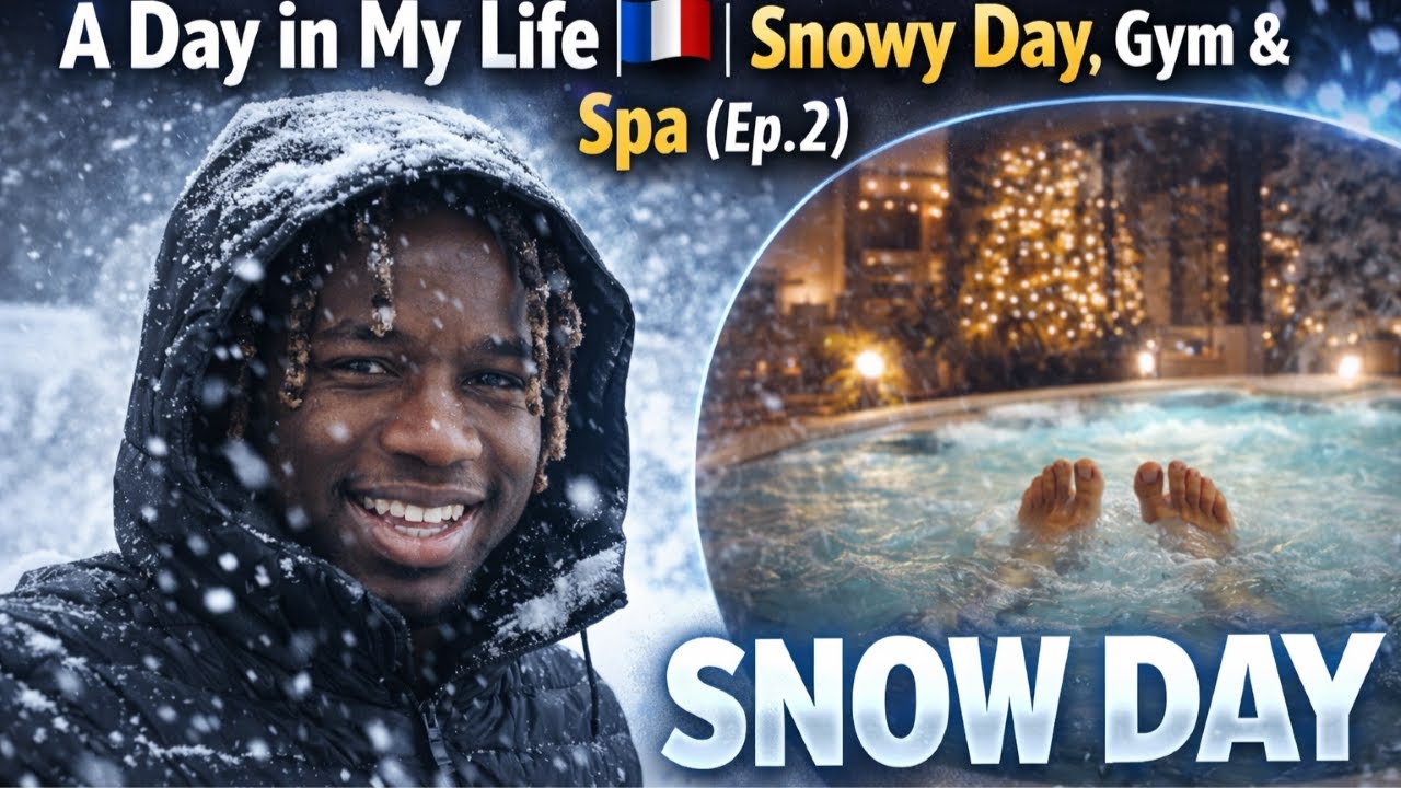 A Day in My Life 🇫🇷 | Snowy Day, Gym & Spa (Ep.2)