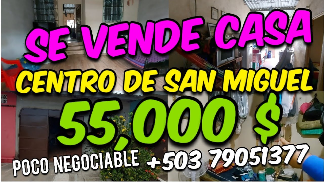 SE VENDE CASA. en El Centro de San Miguel Residencial Las Aguilas 55,000 $ +1 925 434-7654 📲✅️