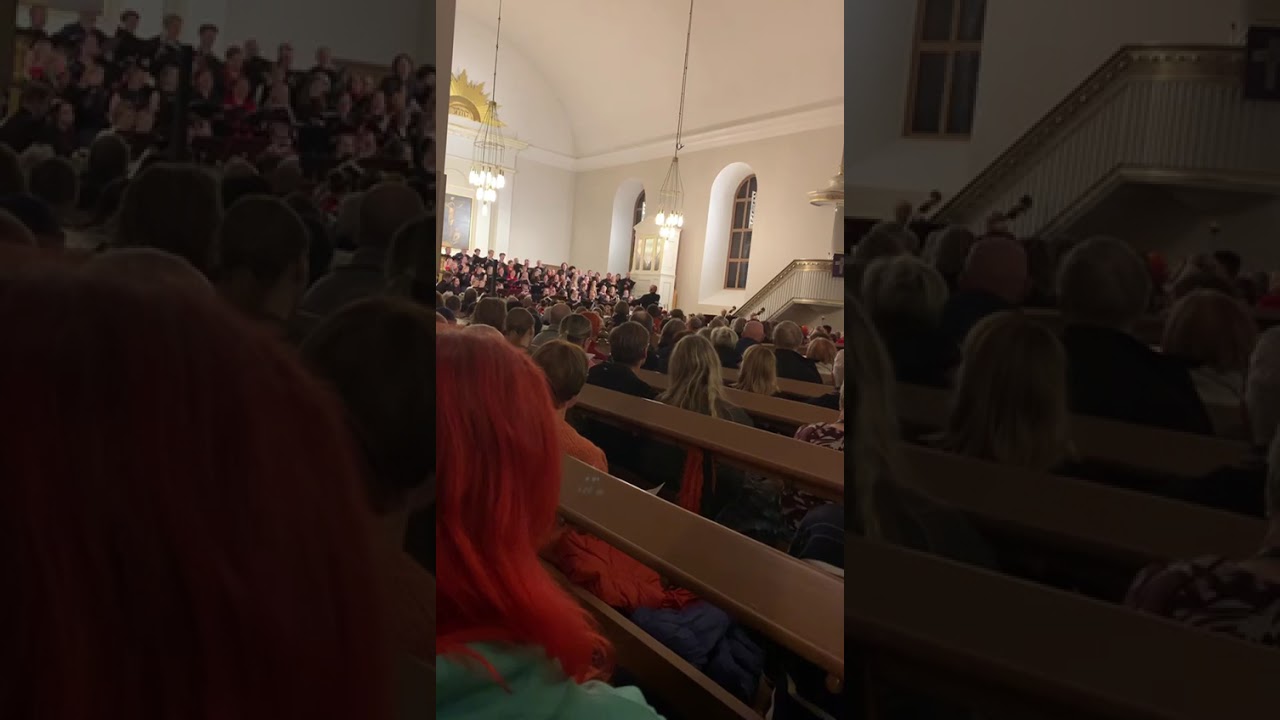 white christmas valkea joulu. kuoro ja orkesteriversio