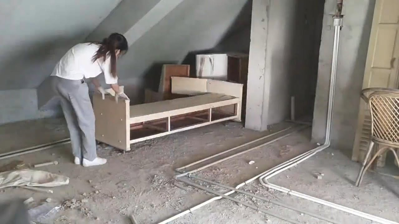 Beautiful girl renovated her house & She left the city and broke up with her boyfriend