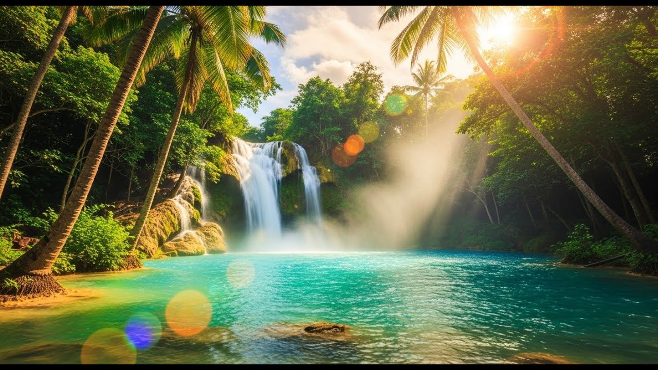Escape to Paradise: Island Oasis Falls 🌺 Calm Music for Deep Relaxation & Stress Relief
