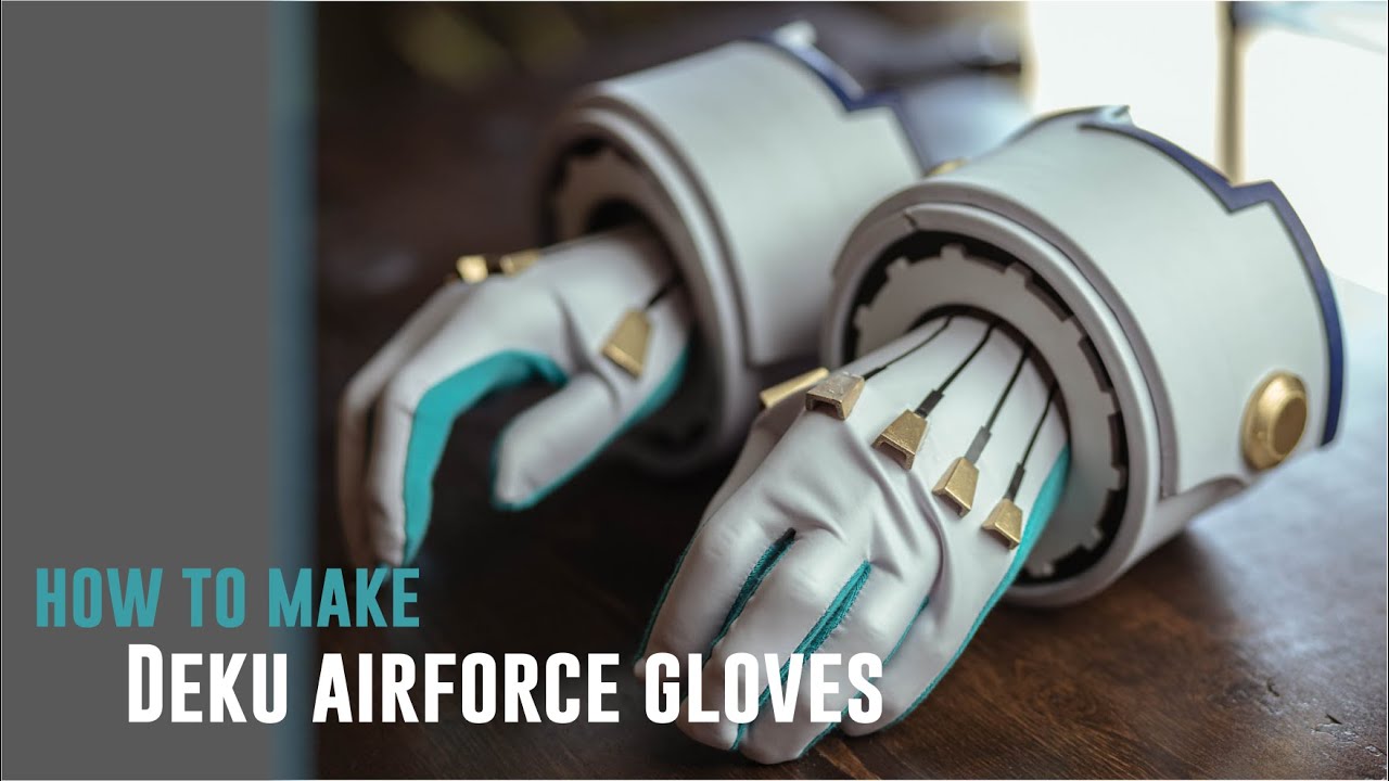 HOW TO MAKE DEKU GLOVES // AIRFORCE GLOVES // MY HERO ACADEMIA