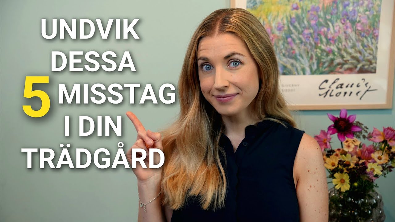 5 vanliga misstag i trädgården - så undviker du dem!