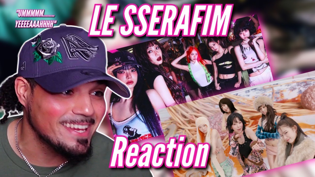 LE SSERAFIM (레세라피ム) «SPAGETTI (с участием Джей-Хоупа из BTS)» MV и STUDIO CHOOM Reaction!
