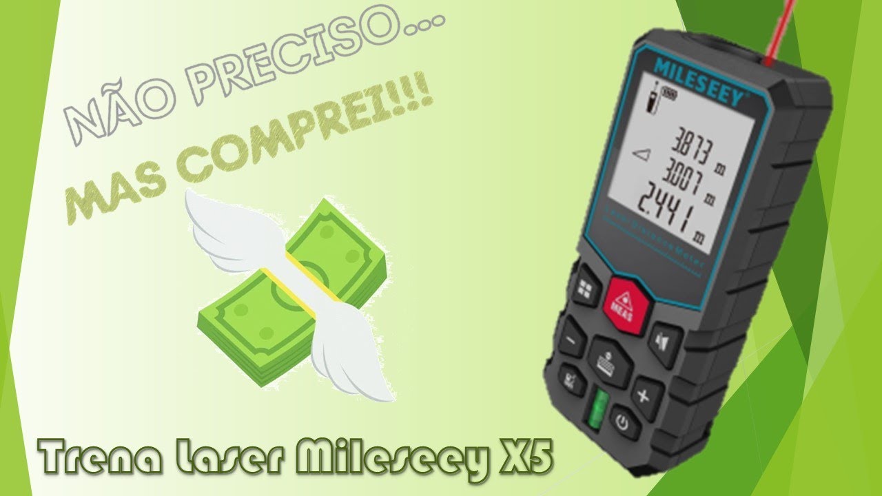 Trena Laser Mileseey X5 - Aliexpress
