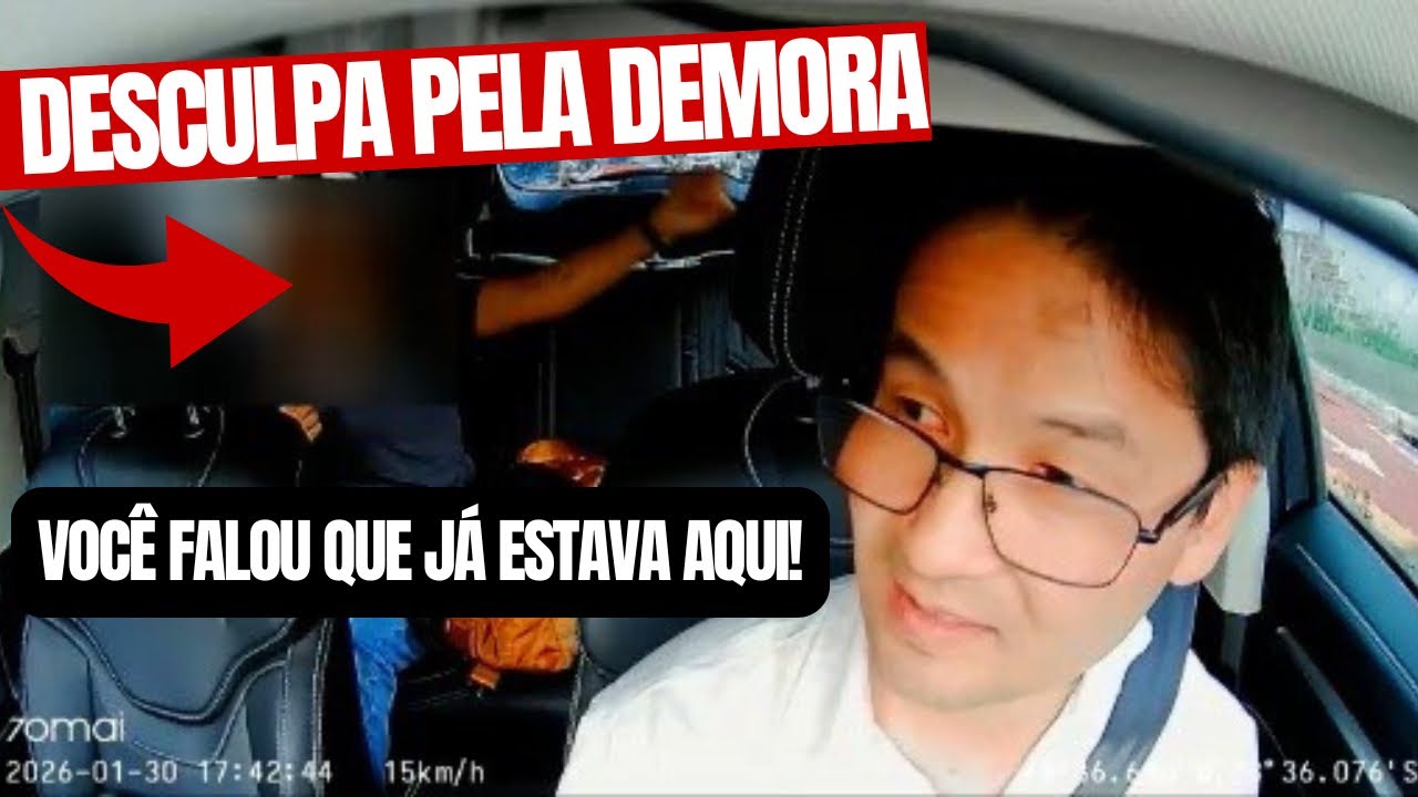 FALEI NA CARA DA PASSAGEIRA: Você falou que já estava aqui