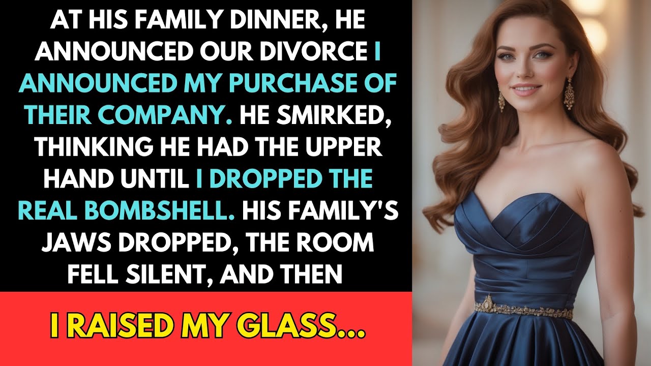 At His Family Dinner, He Announced Our Divorce—I Announced My Purchase Of Their Company