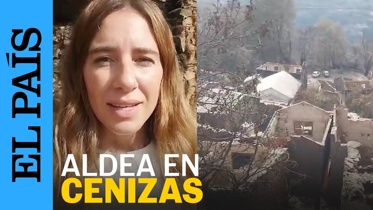 INCENDIOS ESPAÑA | Recorrido por un pueblo en cenizas: San Vicente de Leiras arrasada por el fuego