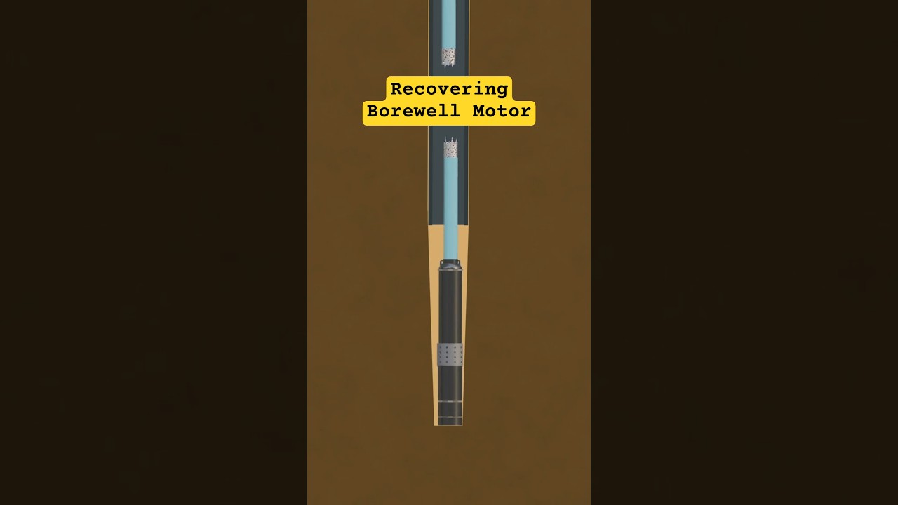 Borewell Fishing Rescues Motor Using Cutter and Overshoot