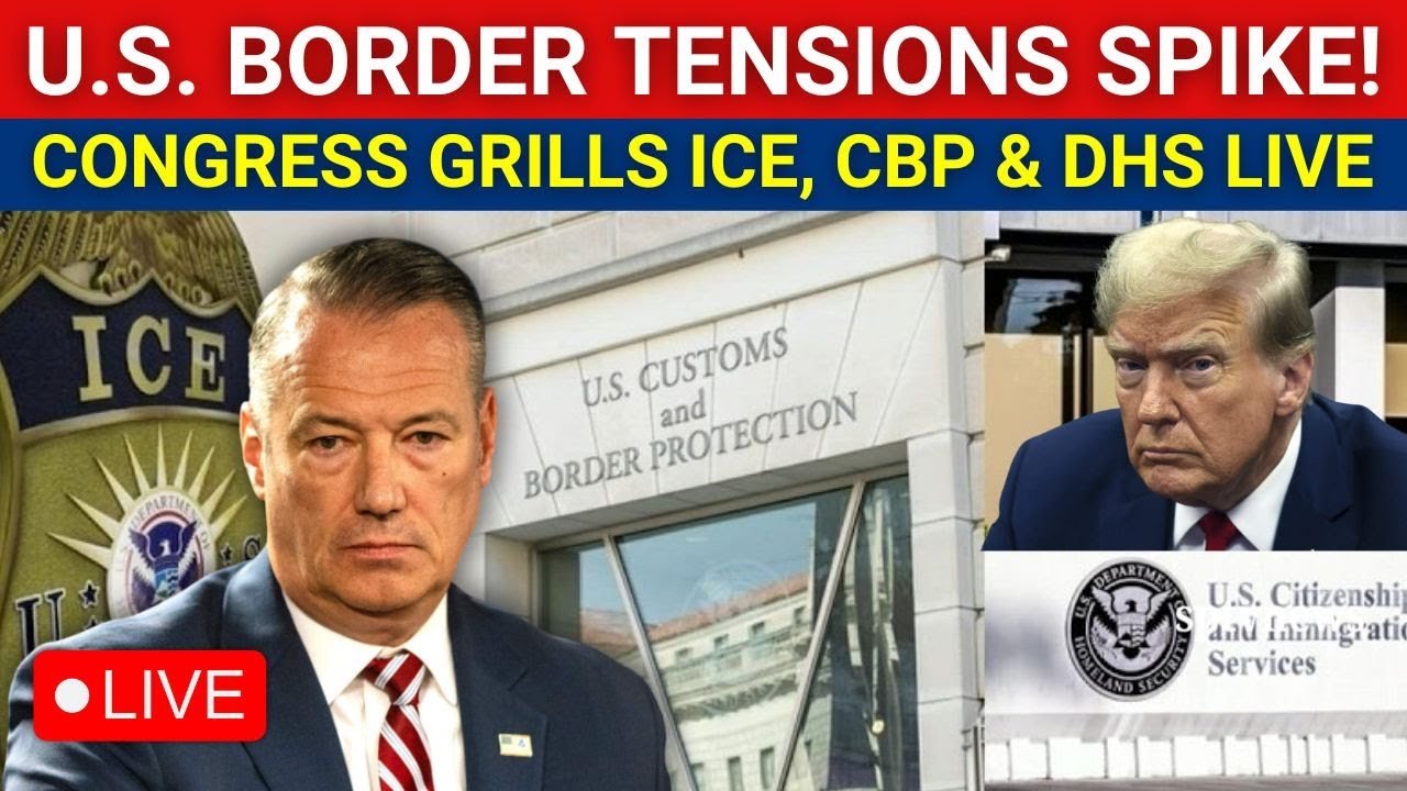 LIVE: US Border Crisis ERUPTS! Congress GRILLS ICE, CBP, USCIS Chiefs Today | Trump | Senate Hearing