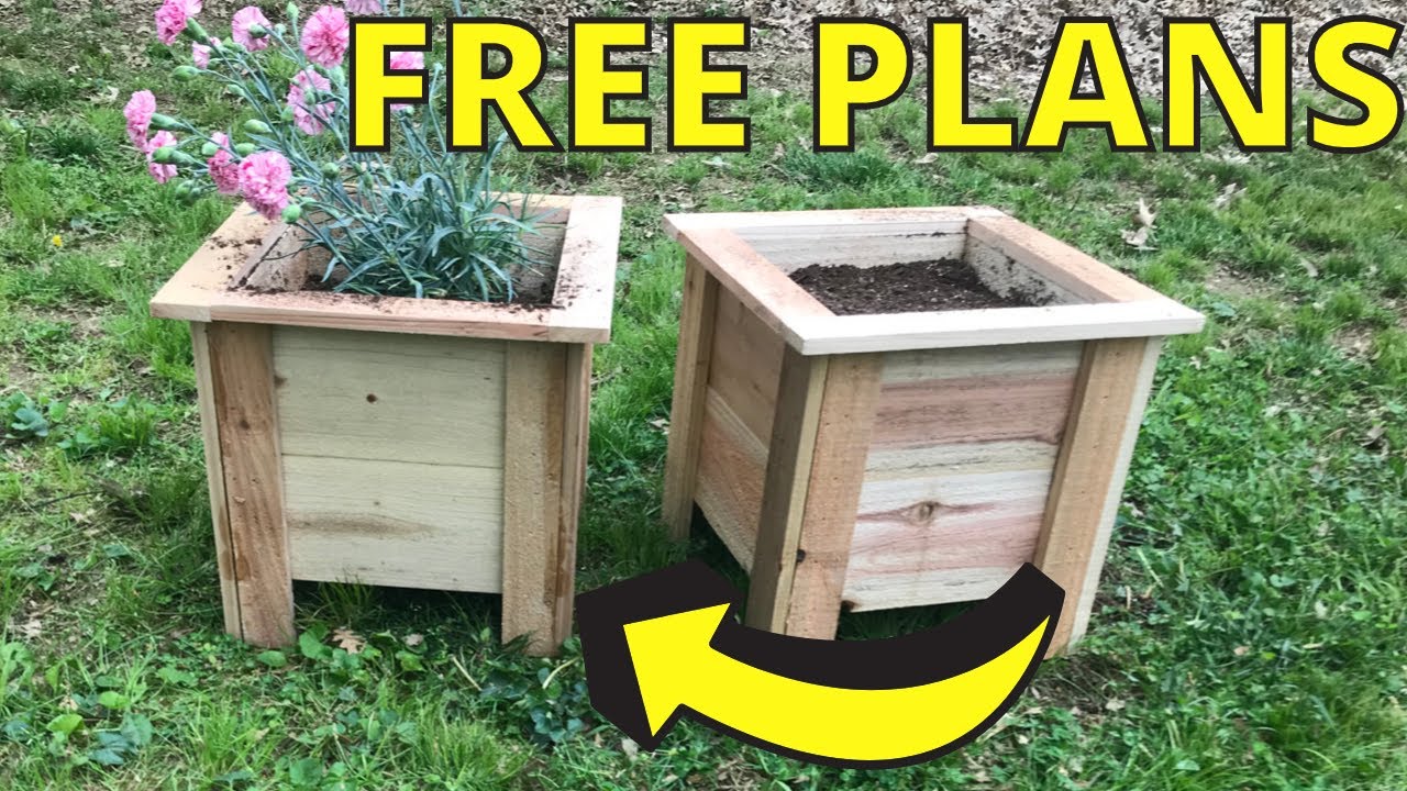 DIY Planter Box- How to Make a Raised Planter Using Fence Pickets