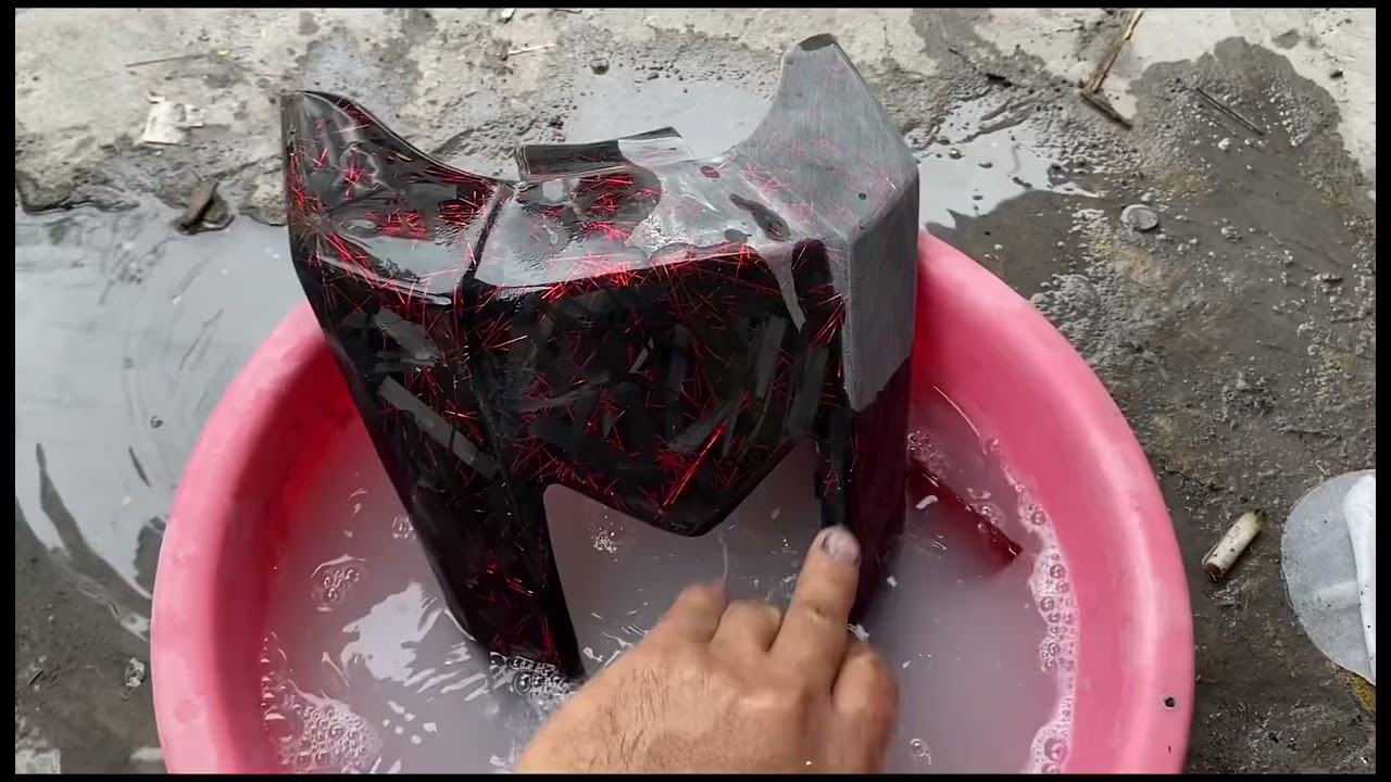 Tutorial how to make metallic forged carbon￼