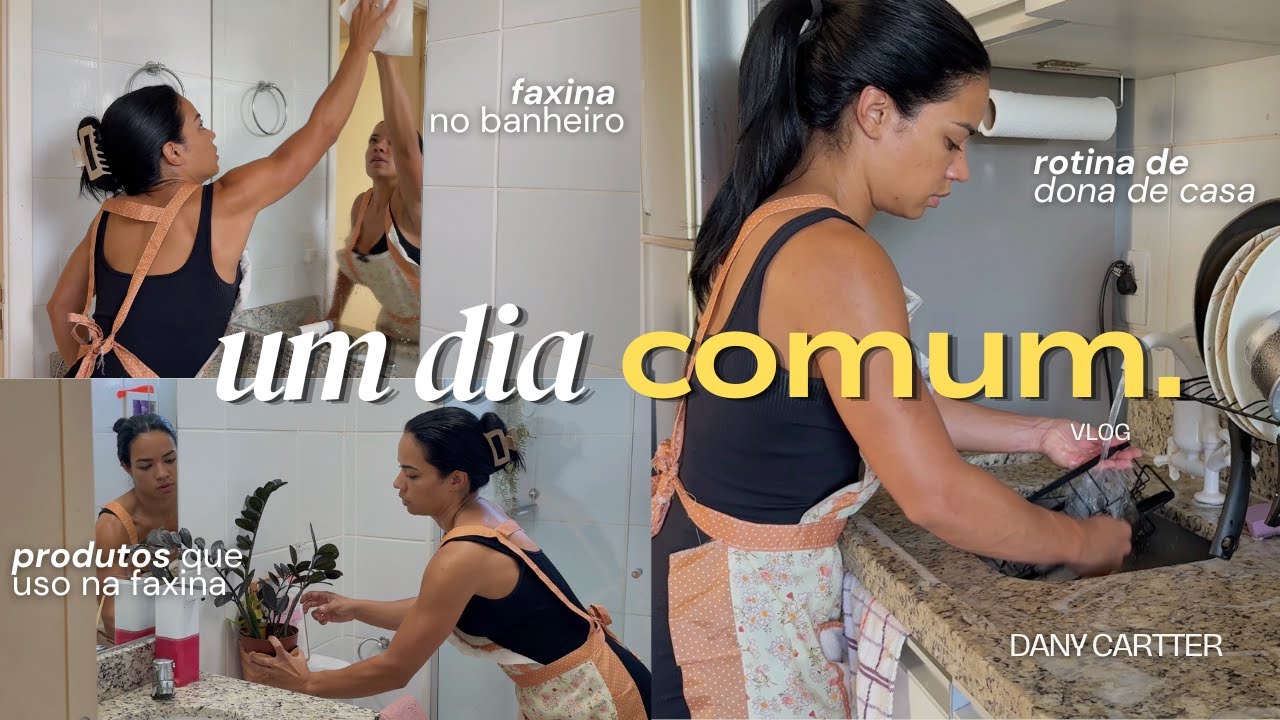 ROTINA DE DONA DE CASA | Produtos de limpeza que uso + Faxina no banheiro 🧼🧹