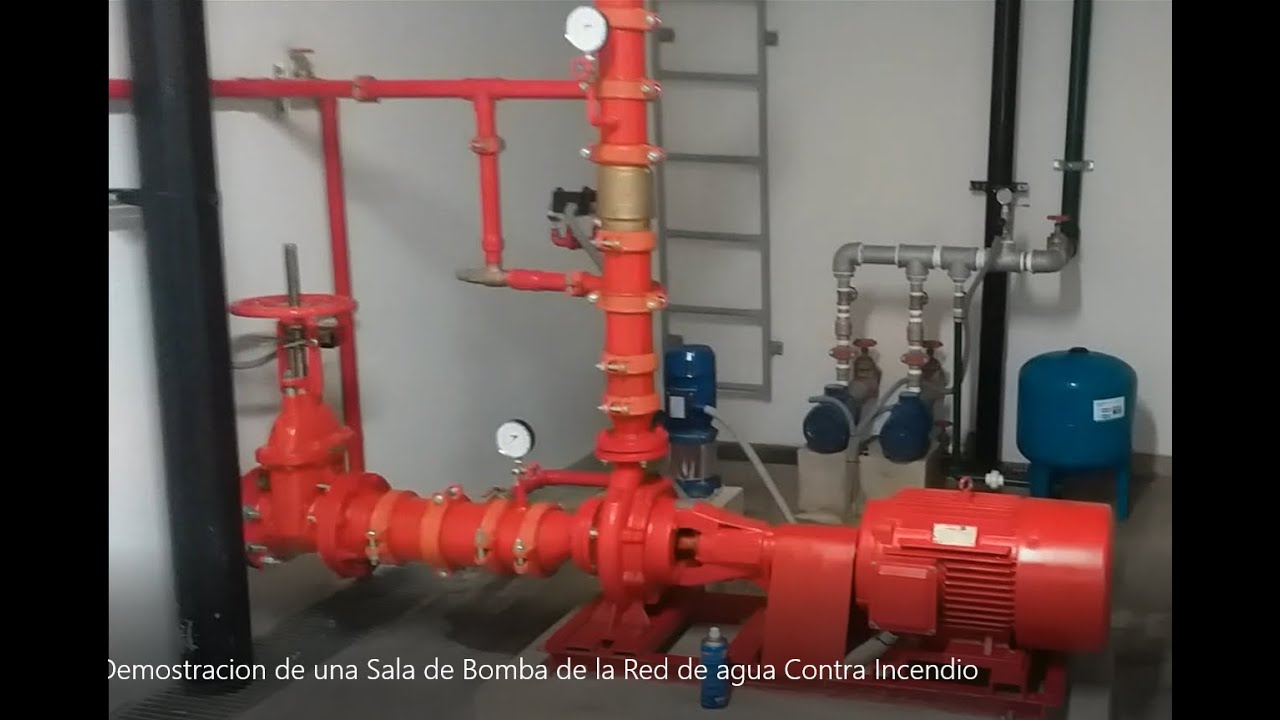 Como es  una Sala de Bomba de la Red de Agua Contra Incendio