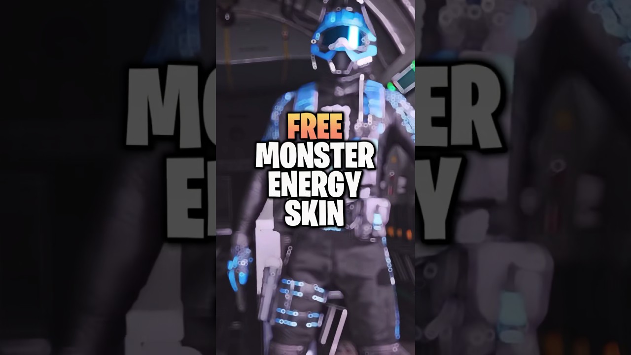 HOW TO GET THE FREE BLUE MONSTER ENERGY SKIN 😨 #monsterenergy #callofduty