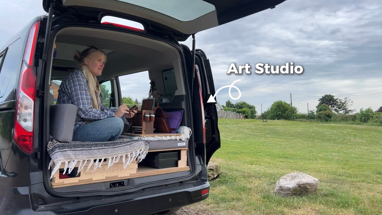 The ULTIMATE Creative Van Conversion for ARTISTS || Van Tour