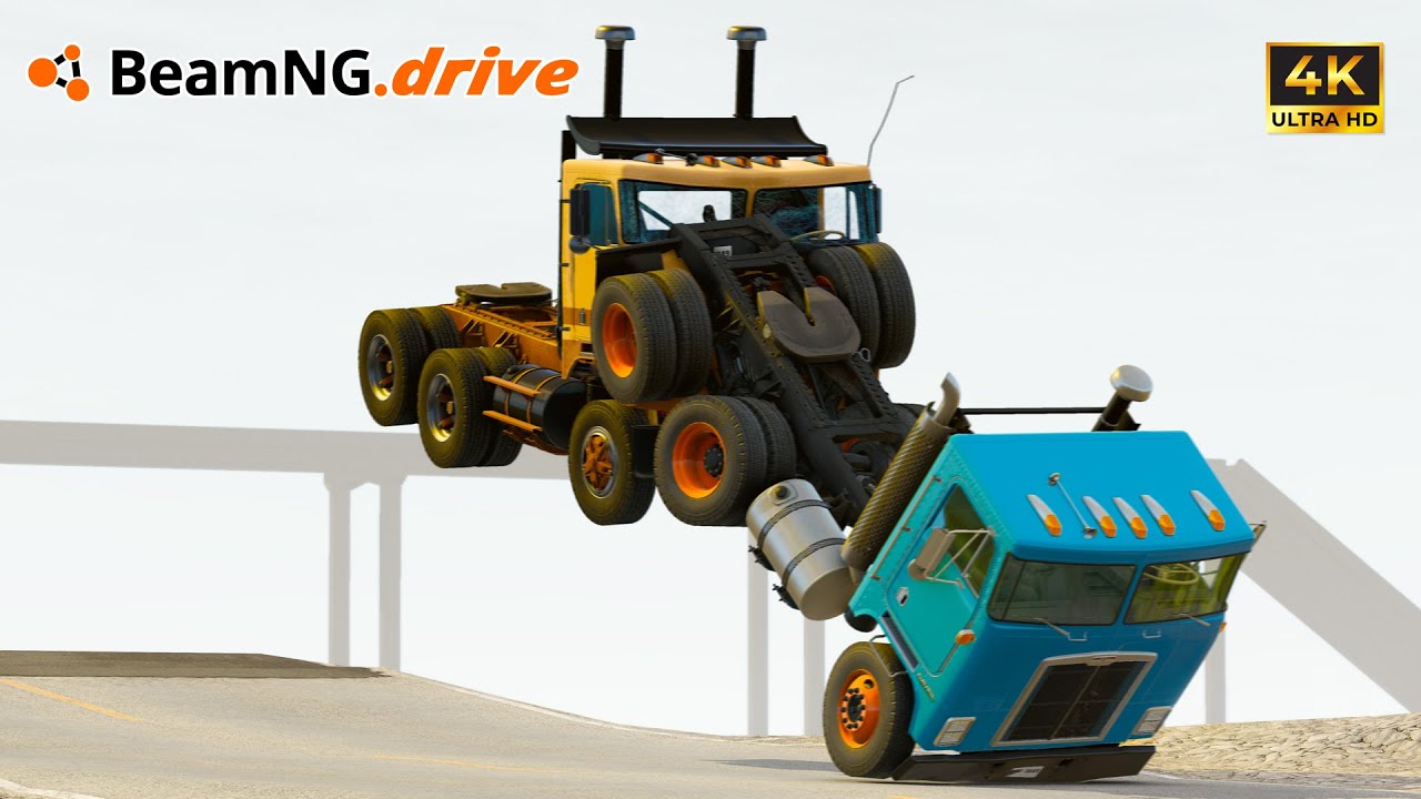 BeamNG.drive | Racing & Crashing T-Series Truck | Cinematic | 4K