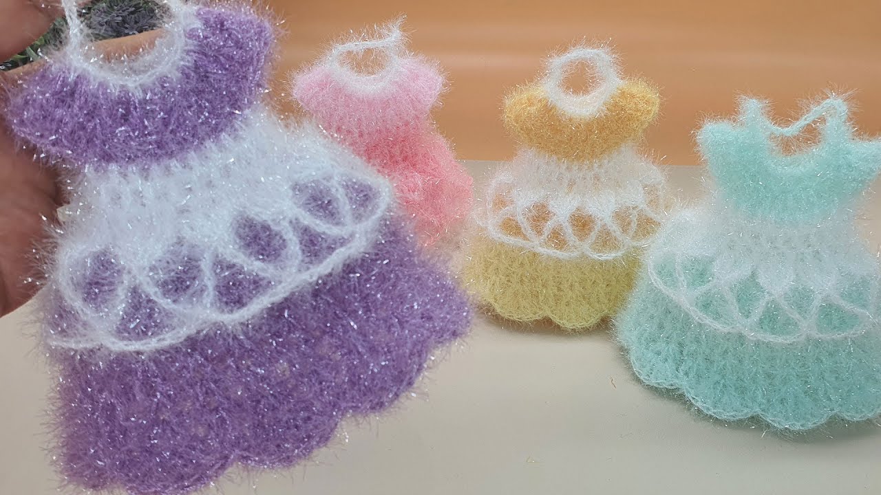 [수세미코바늘] 고블릿 원피스 수세미 뜨기 Crochet Dish Scrubby