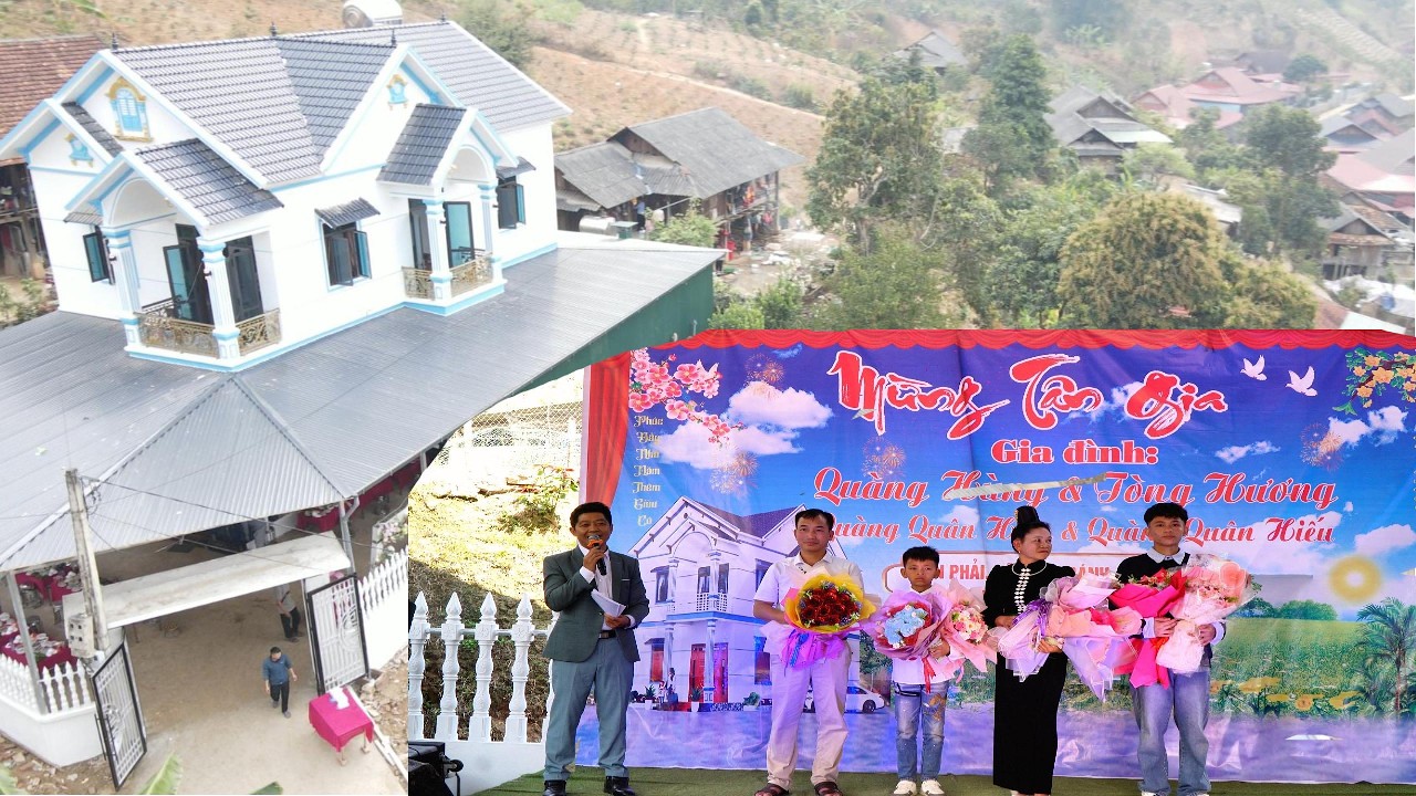 TOÀN CẢNH MỪNG TÂN GIA ĐẠI CÁT QUÀNG HÙNG -TÒNG HƯƠNG BẢN PHẢI 13/02/2026