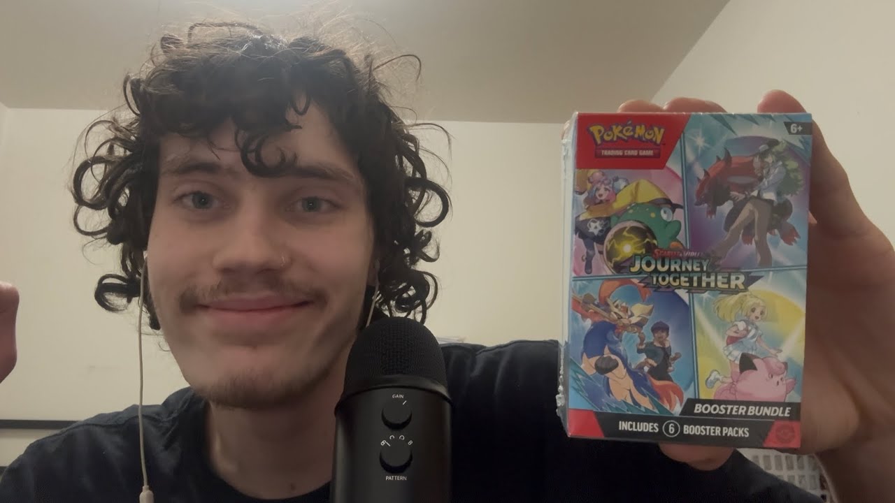 ASMR Pokemon Pack Opening | Scarlet & Violet Journey Together Booster Bundle