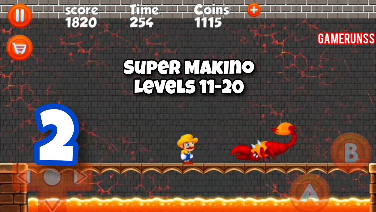 Super Makino - Gameplay Walkthrough Android Part 2 - Levels 11-20