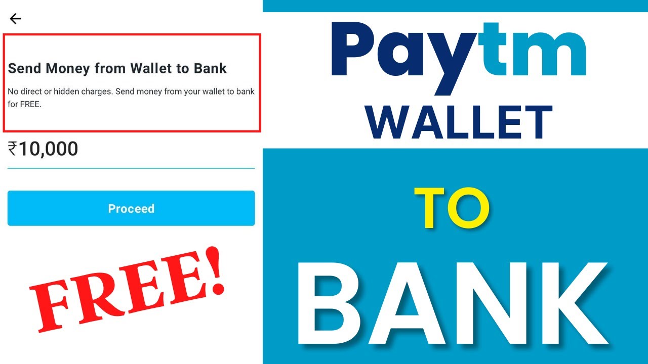 How to Transfer Money From Paytm Wallet to A/C |  Paytm Wallet