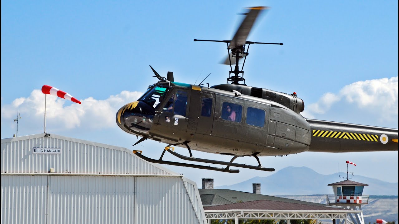 UH-1H Helikopter Motor Çalıştırma ve Kalkış