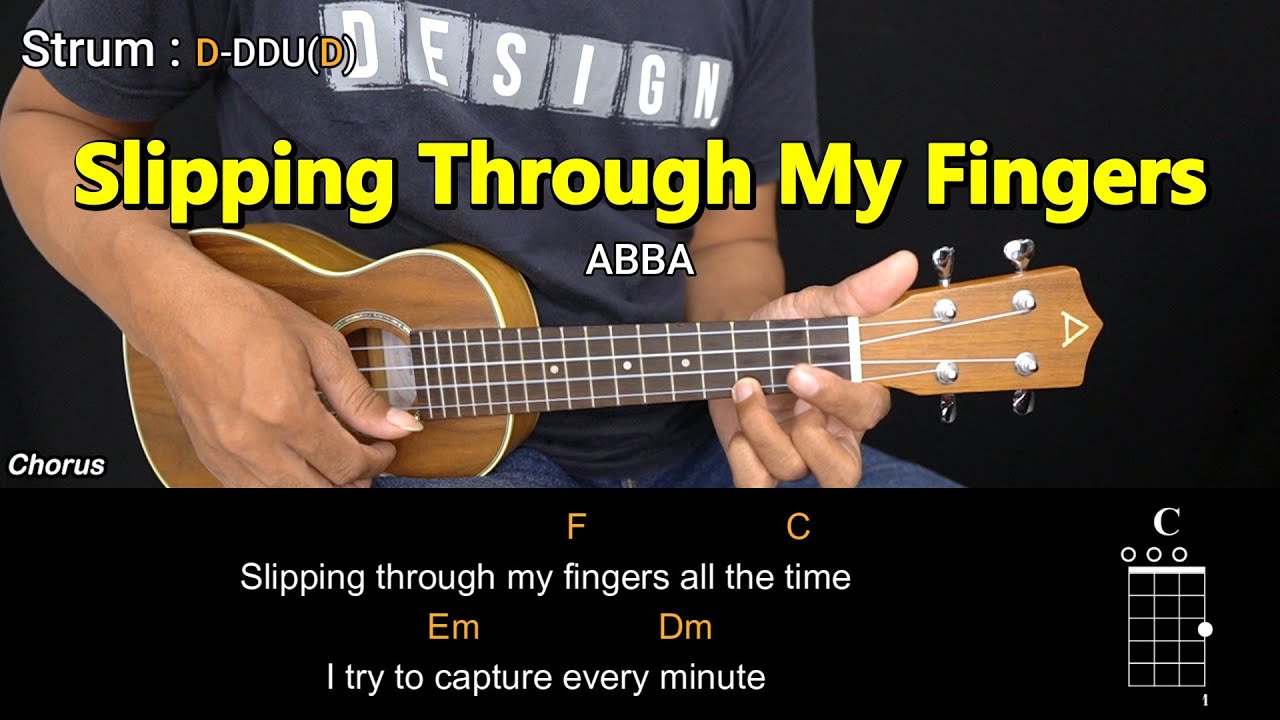 Slipping Through My Fingers - ABBA - Ukulele Chords Tutorials (Play Along)