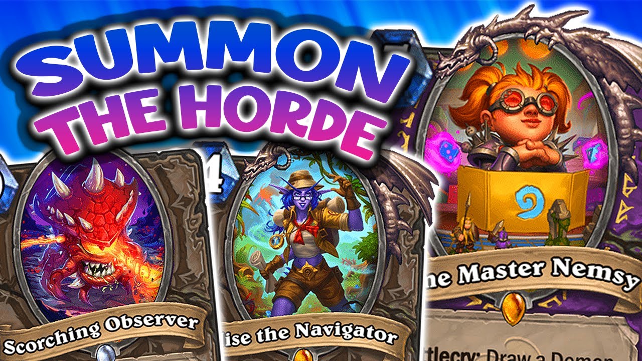 Game Master Nemsy Unleashes the Demon Horde!! | Hearthstone