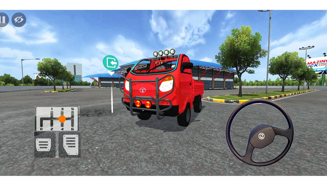 Bus simulator Indonesia Tata ace zip mod mini truck driving game android gameplay 