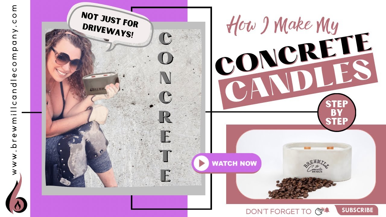 Concrete Candles Step By Step Including Labelling