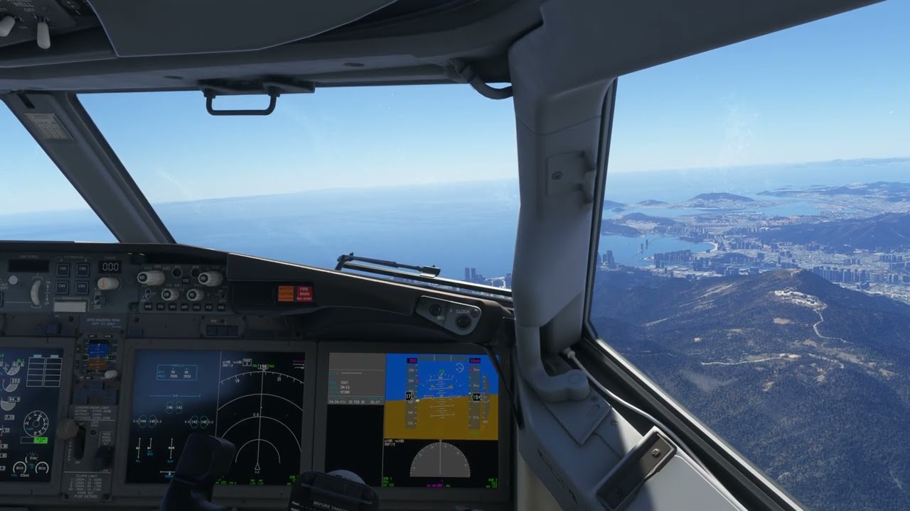 보잉737 김해공항 이착륙 Cockpit View