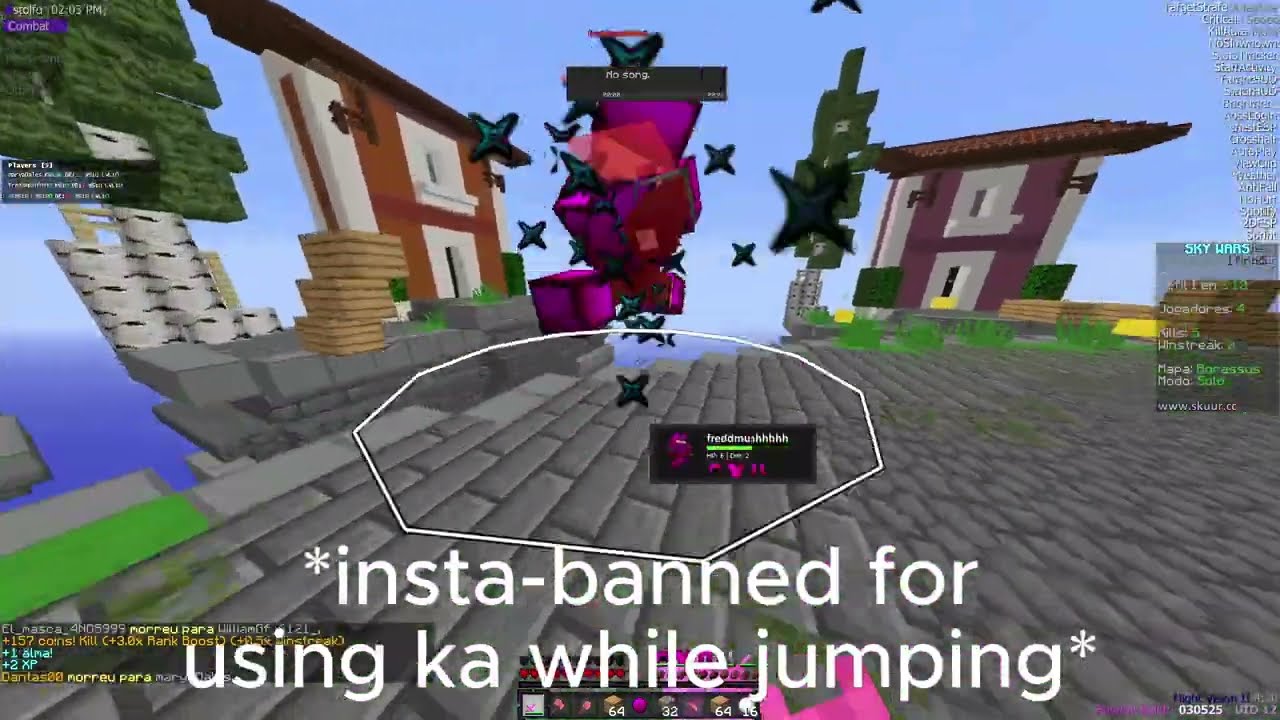 Skuur is the worst MushMc Hacked Client (Old footages)