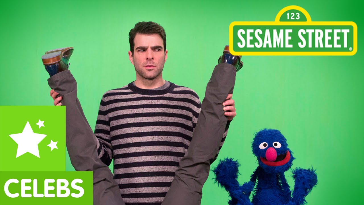 Sesame Street: Grover and Zachary Quinto are Flexible