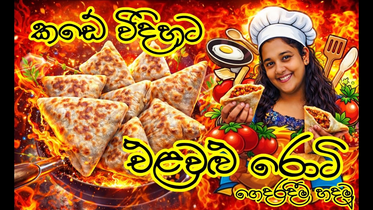 කඩේ රසට එළවළු රොටි ගෙදරදීම|vegetable roti/elawalu roti #vegetableroti #elawaluroti