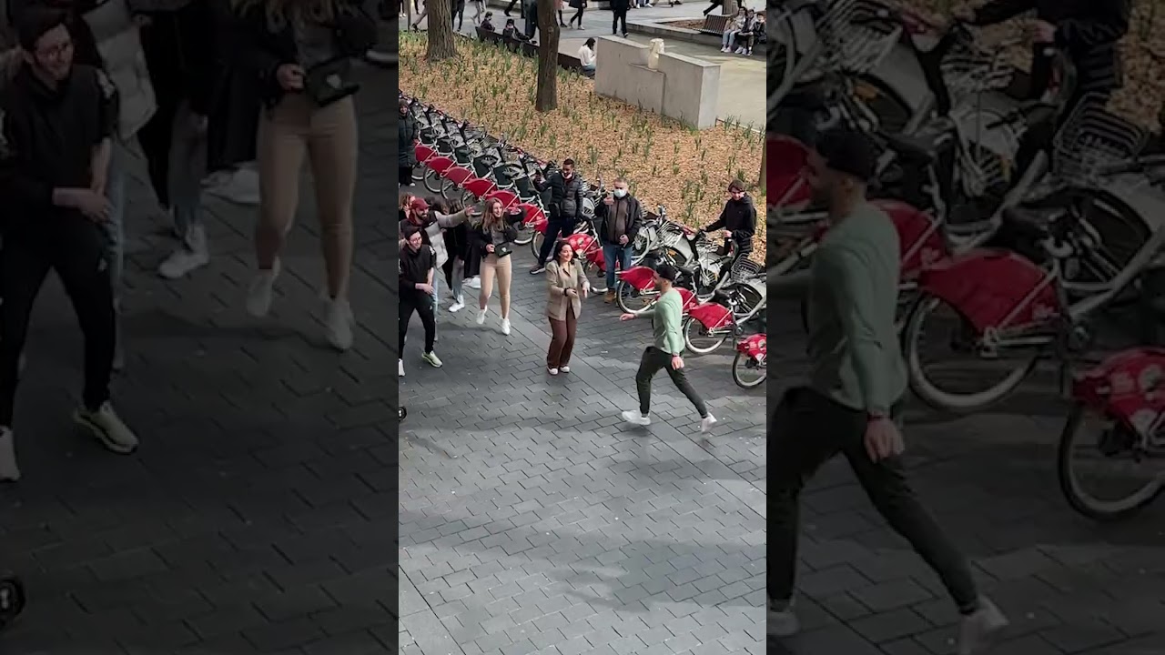 Imagine you're walking in your city and you see this, do dance with us ?