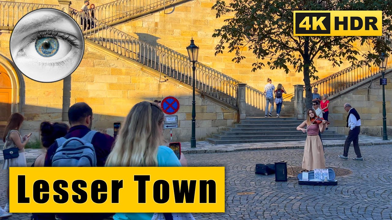 Prague Lesser Town Walking tour: Kampa Island, Mal&aacute; Strana 🇨🇿 Czech Republic 4k HDR ASMR