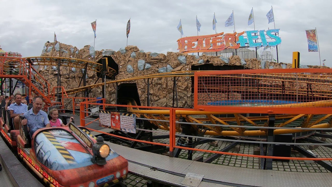 Alle 3 Kirmes Achterbahn Fahrgeschäfte Gäubodenfest Volksfest Straubing 2019