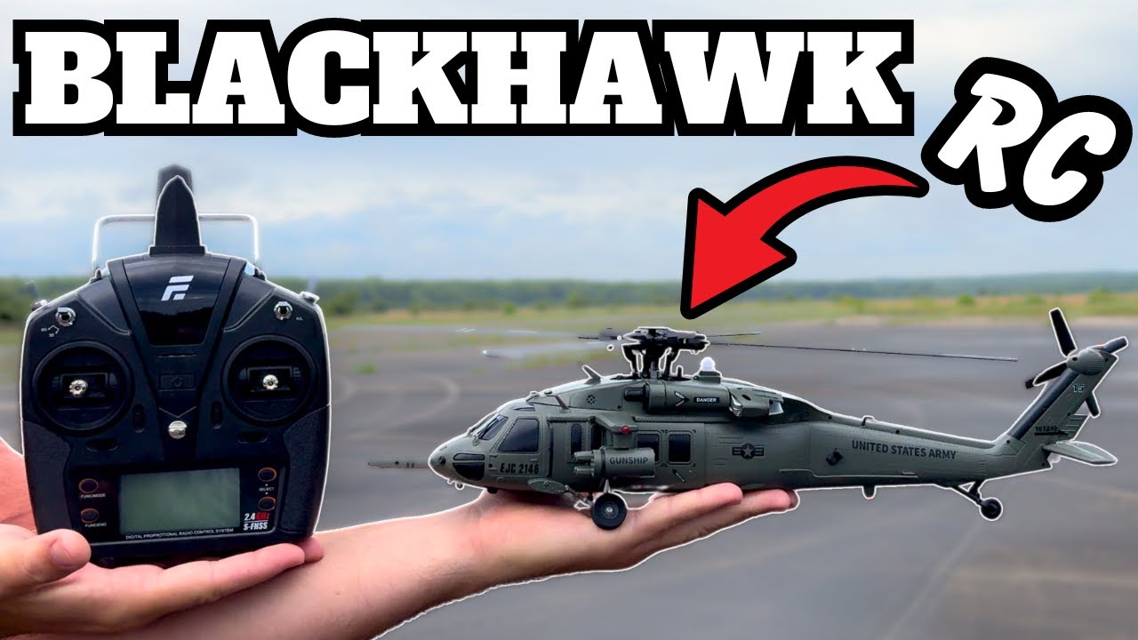 КРАСИВЫЙ масштабный летающий радиоуправляемый вертолет - E200 UH-60 BLACKHAWK