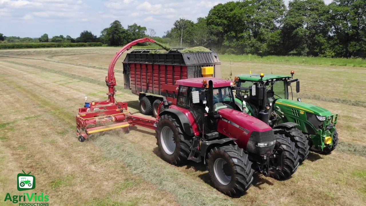 Silage 2020. Case MXM190 & Pottinger Mex 6 Trailed Forager