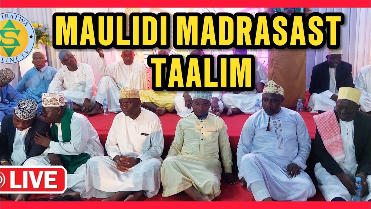 🔴#live:HADHARA YA MAULID MADRASAT TAALIM MWANANYAMALA