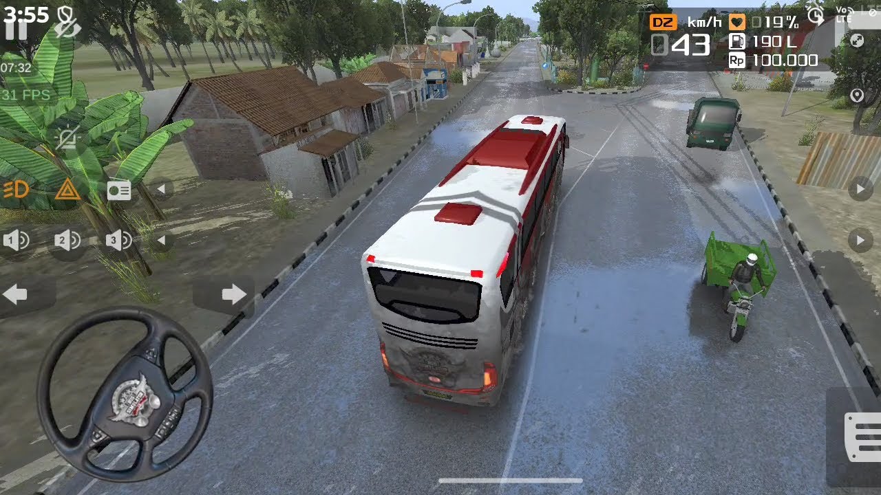 Bus Simulator Indonesia 26th January celebrated with passangers and driver 