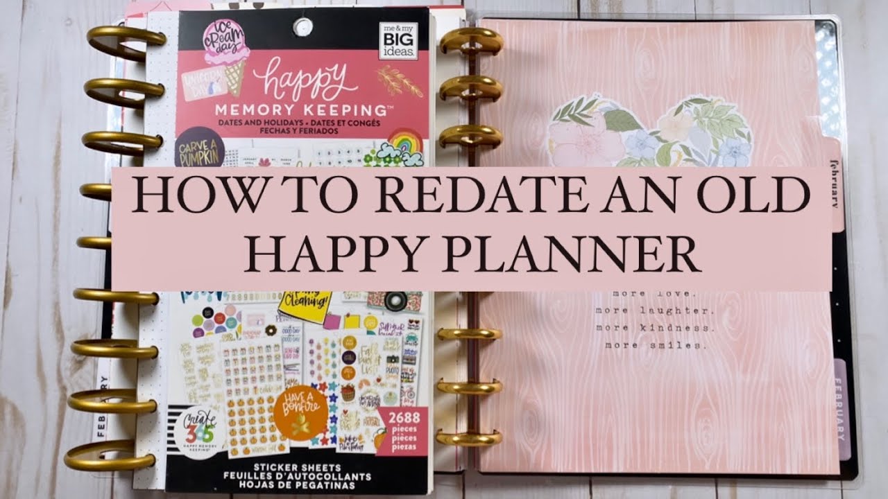 Easy How To REDATE An Old Happy Planner | Classic Size | Homebody Seasons