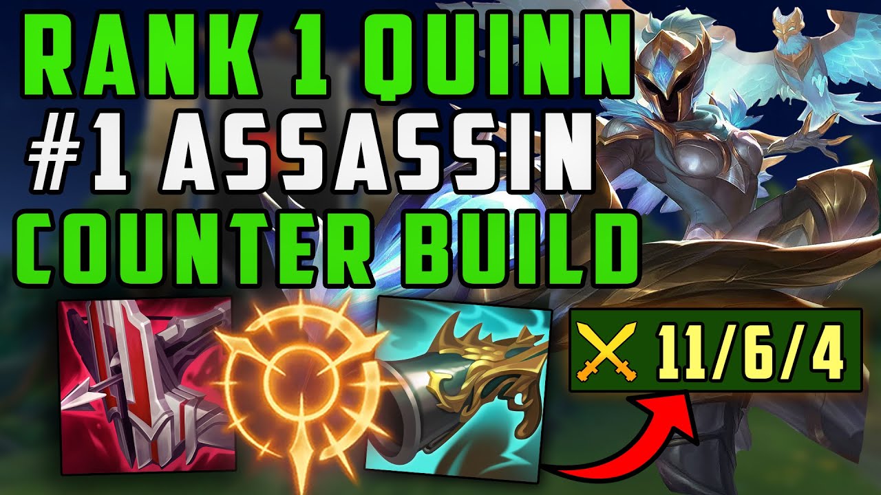 USE THIS BUILD TO COUNTER *ANY* ASSASSIN AS QUINN (INSANE OUTPLAY POTENTIAL) - League of Legends