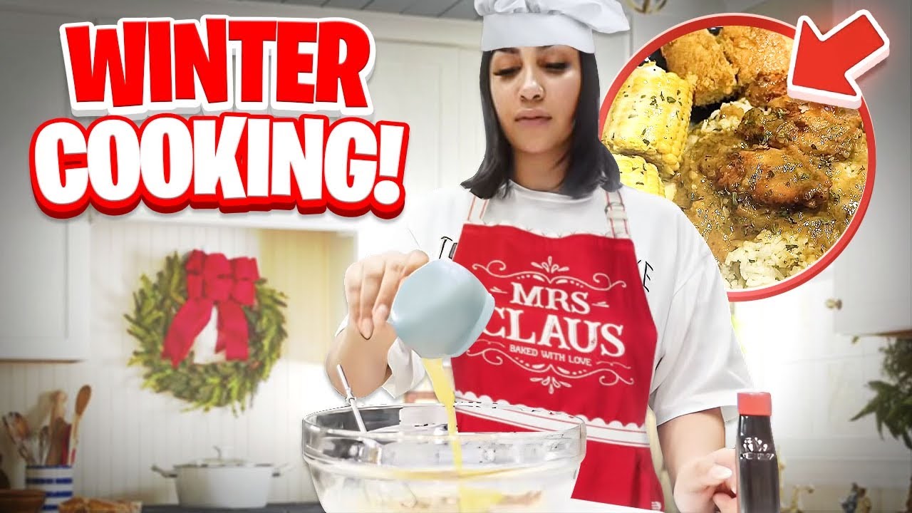 COOKING THE BEST WINTER MEAL WITH QUEEN (Smothered Chicken and Gravy) | Vlogmas Day 5