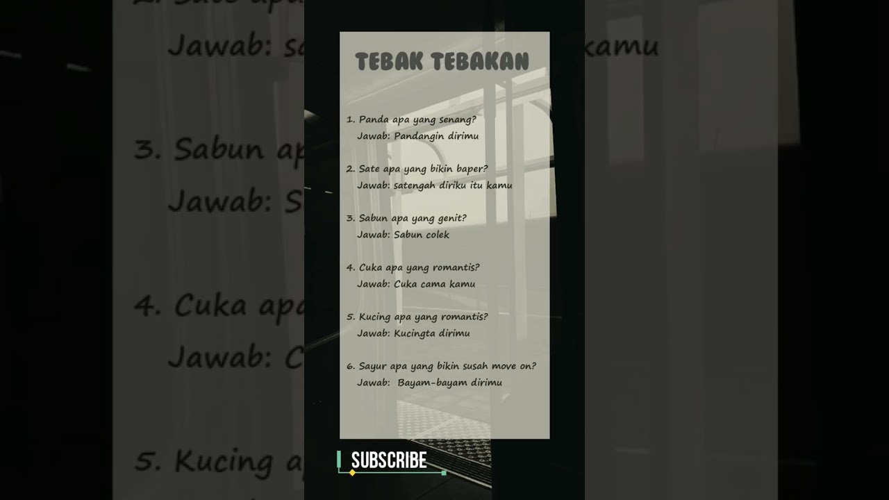 TEBAK TEBAKAN GOMBAL BIKIN BAPER❤️#shorts #tebaktebakan