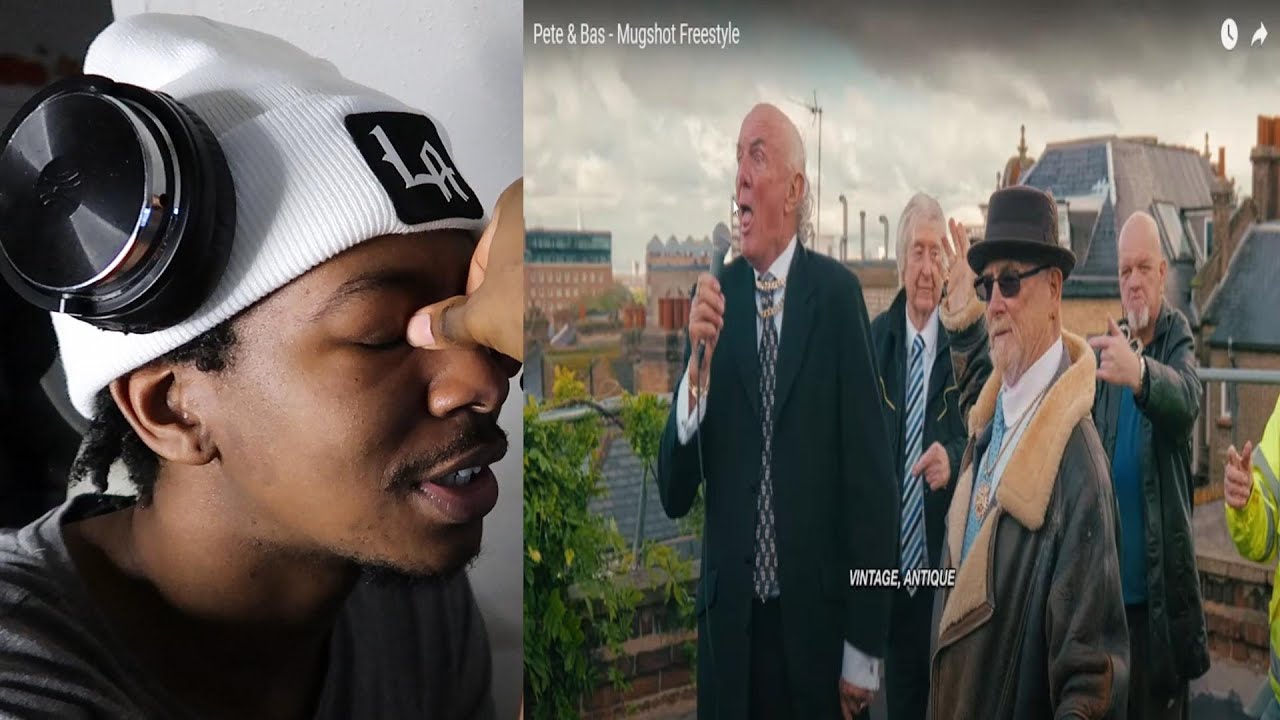 AMERICAN REACTS to Pete & Bas - Mugshot Freestyle